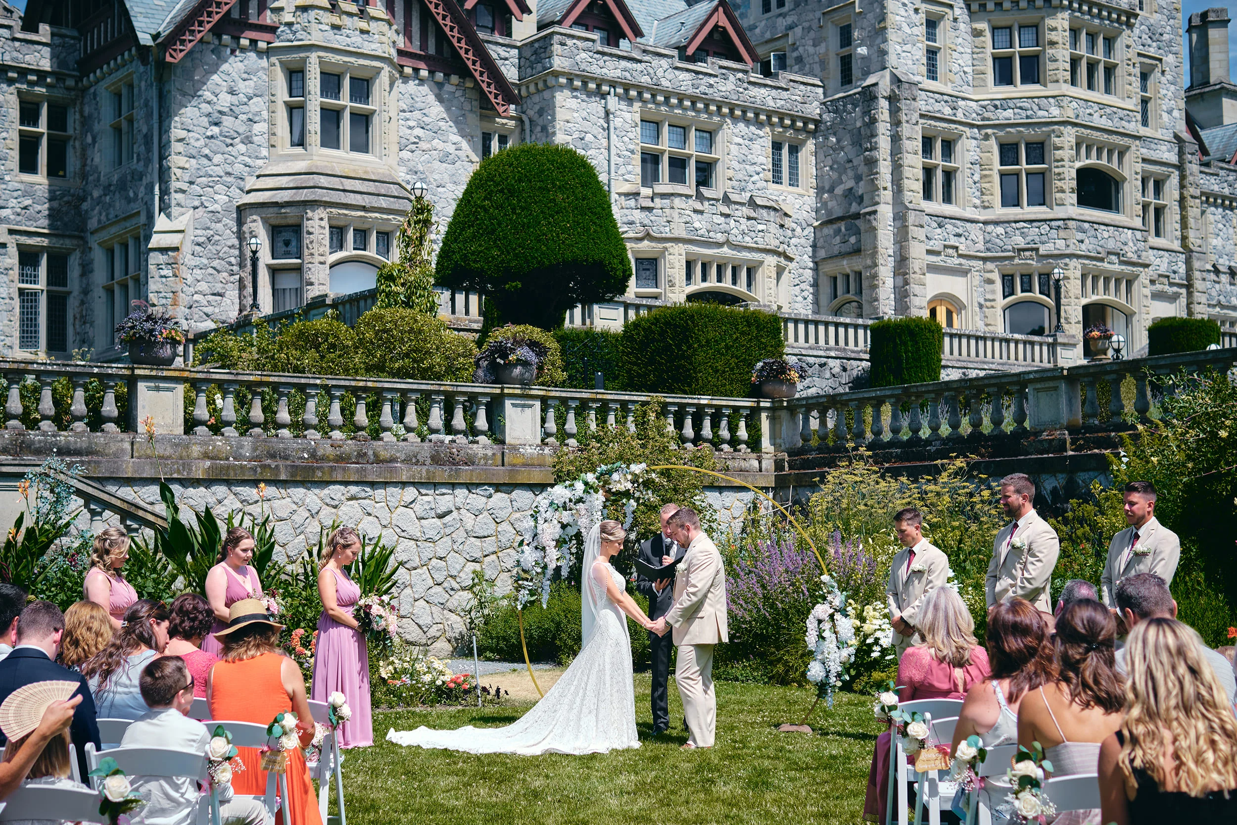 Georgina and Brynden's Fairytale Hatley Castle Wedding In Victoria BC - Pulse Productions Inc.