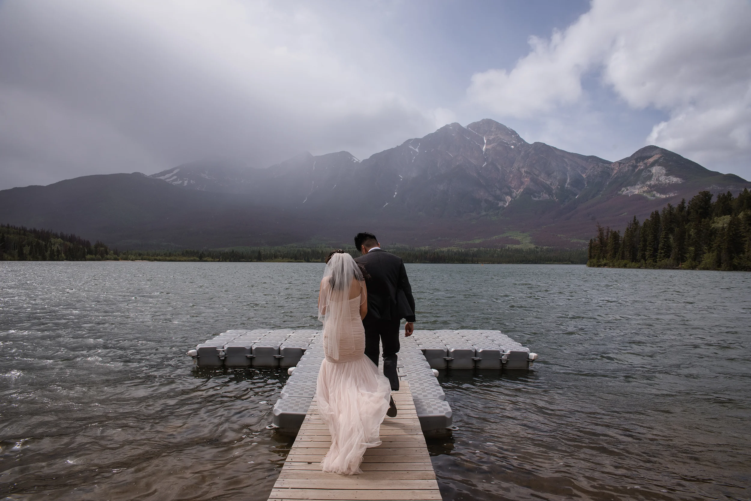 Pyramid Lake Wedding - Shane & Miggy Wedding - Jasper, Jasper National Park - June 10, 2019 - Pulse Productions Inc.