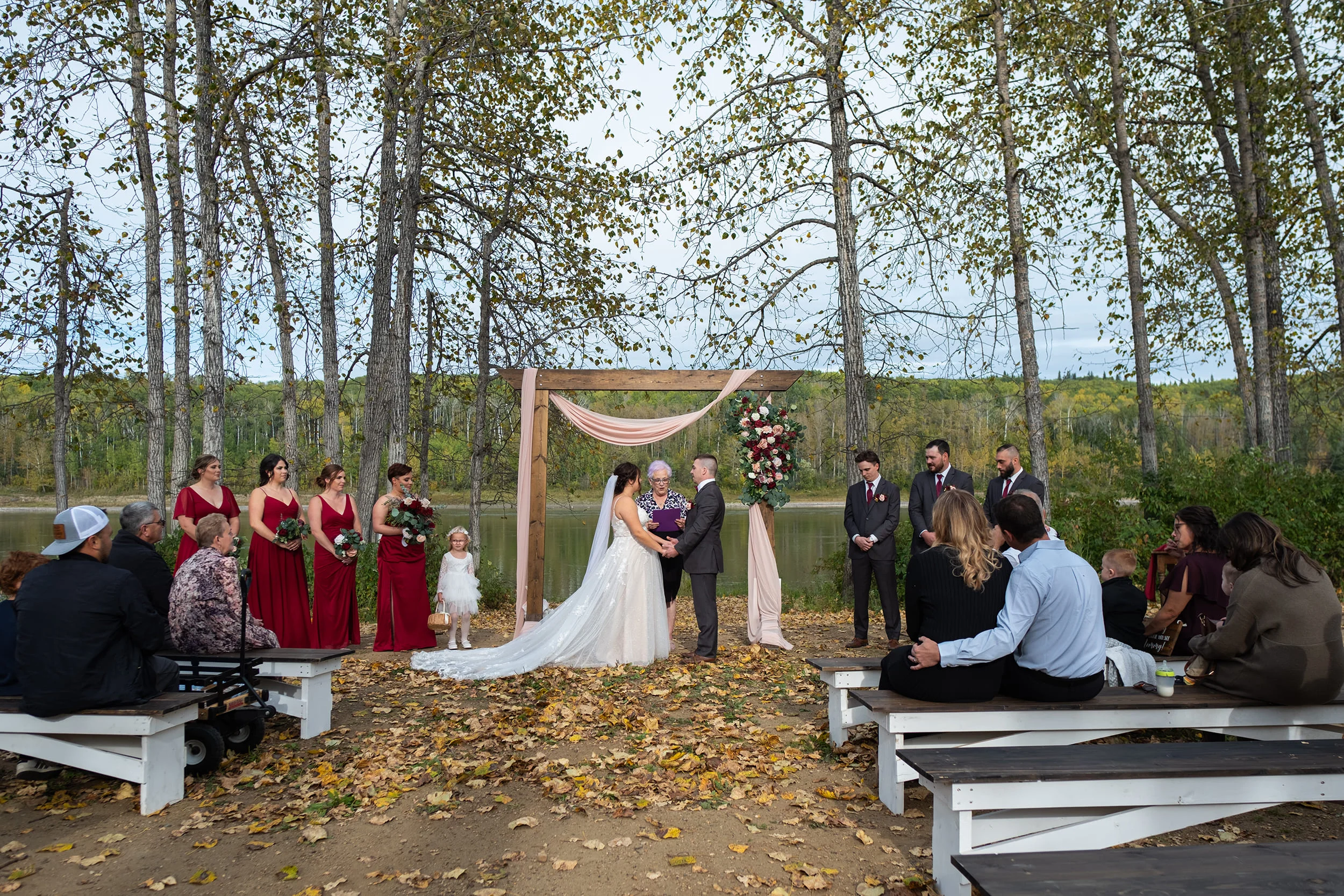 River Meadows Campground Wedding - Kelsey & Devon's Wedding - September 21, 2024 - Athabasca, Alberta - Pulse Productions Inc.